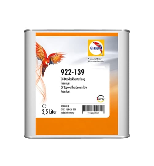 ENDURECEDOR GLASURIT VOC LENTO 922-139 5L