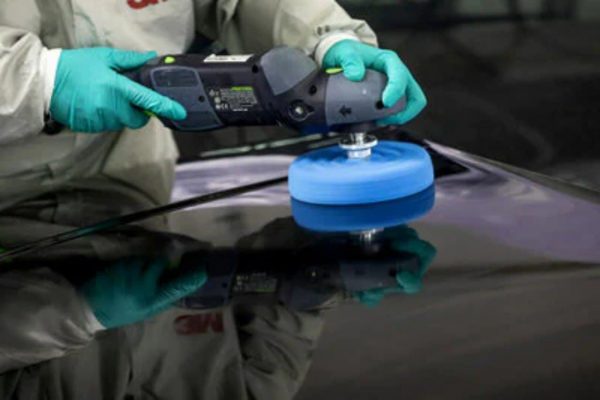 ESPONJA POLIR DUPLA azul com conexão rápida 3M