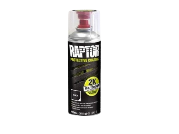 REVESTIMENTO RAPTOR SPRAY PRETO 2K 400ml