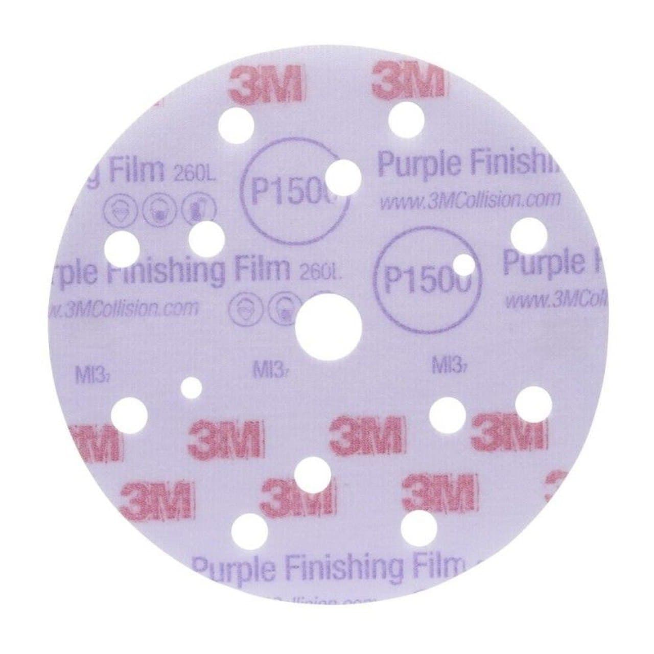 DISCOS HOOKIT PURPURA 3M 260L