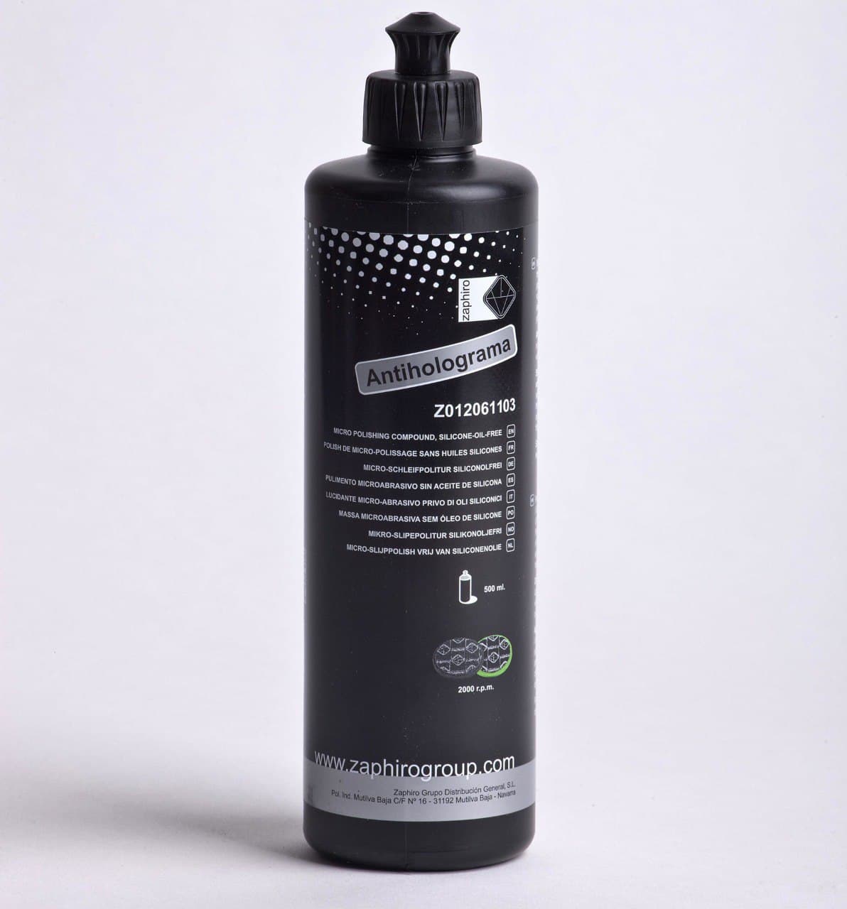MASSA POLIR ULTRAFINA PARA HOLOGRAMAS ZAPHIRO 500ml