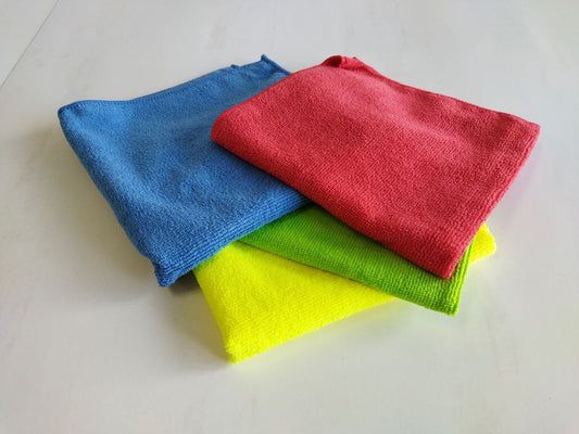 PANO MICROFIBRAS Amarelo/Azul/Verde/Vermelho