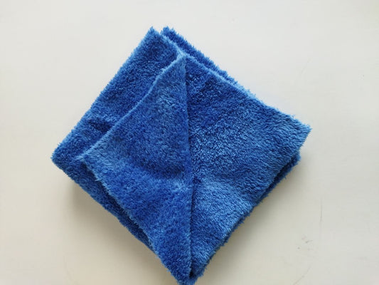 PANO MICROFIBRAS S/COSTURAS DUPLA FACE AZUL 40x40