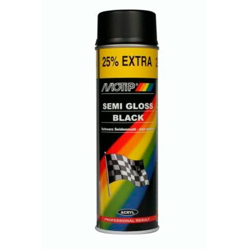 Spray Motip Preto Meio Brilho